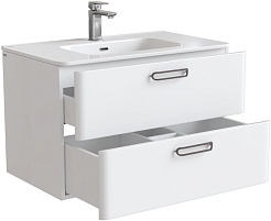 Iddis Тумба с раковиной Brick 80 белая – фотография-4